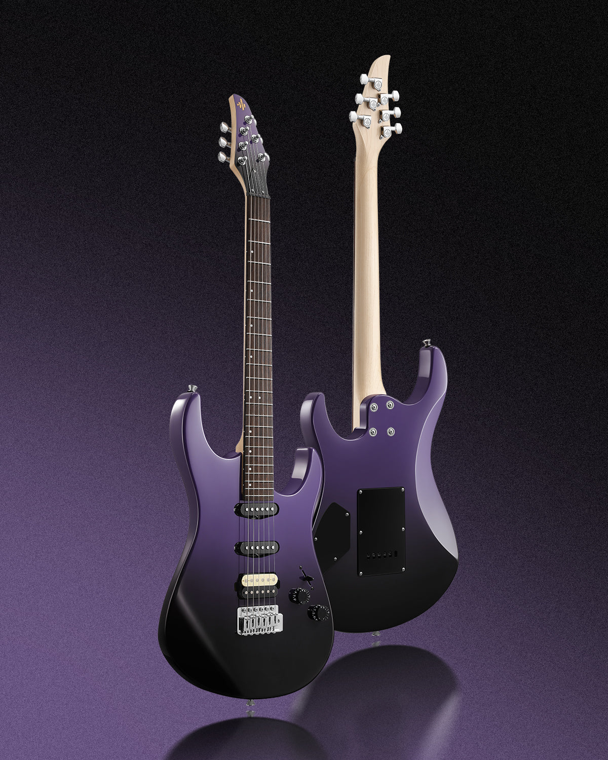 Donner DMT-66 Midnight Purple Gradient Guitar - Image 9