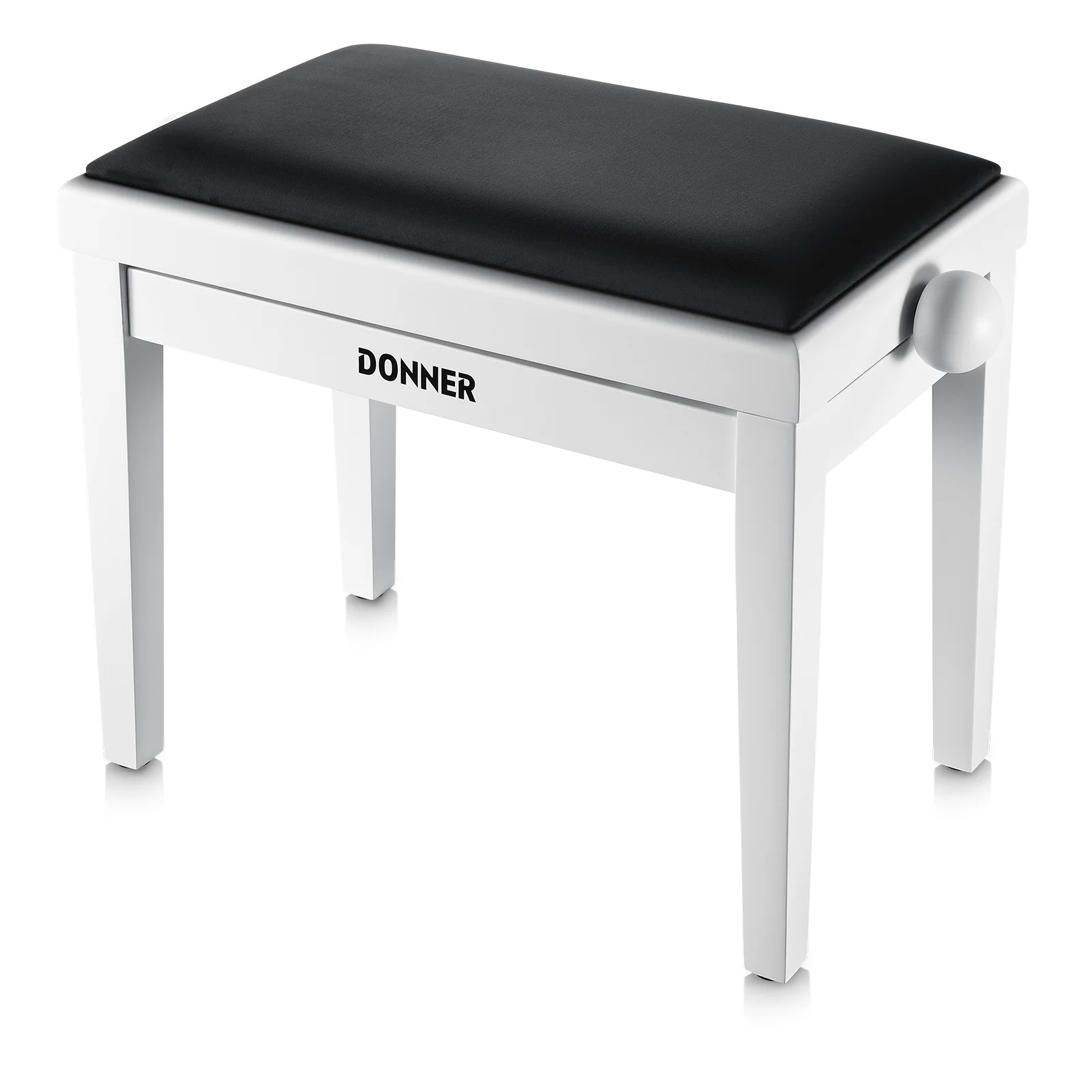 Donner Adjustable-Height Piano Bench White Matt - Image 3