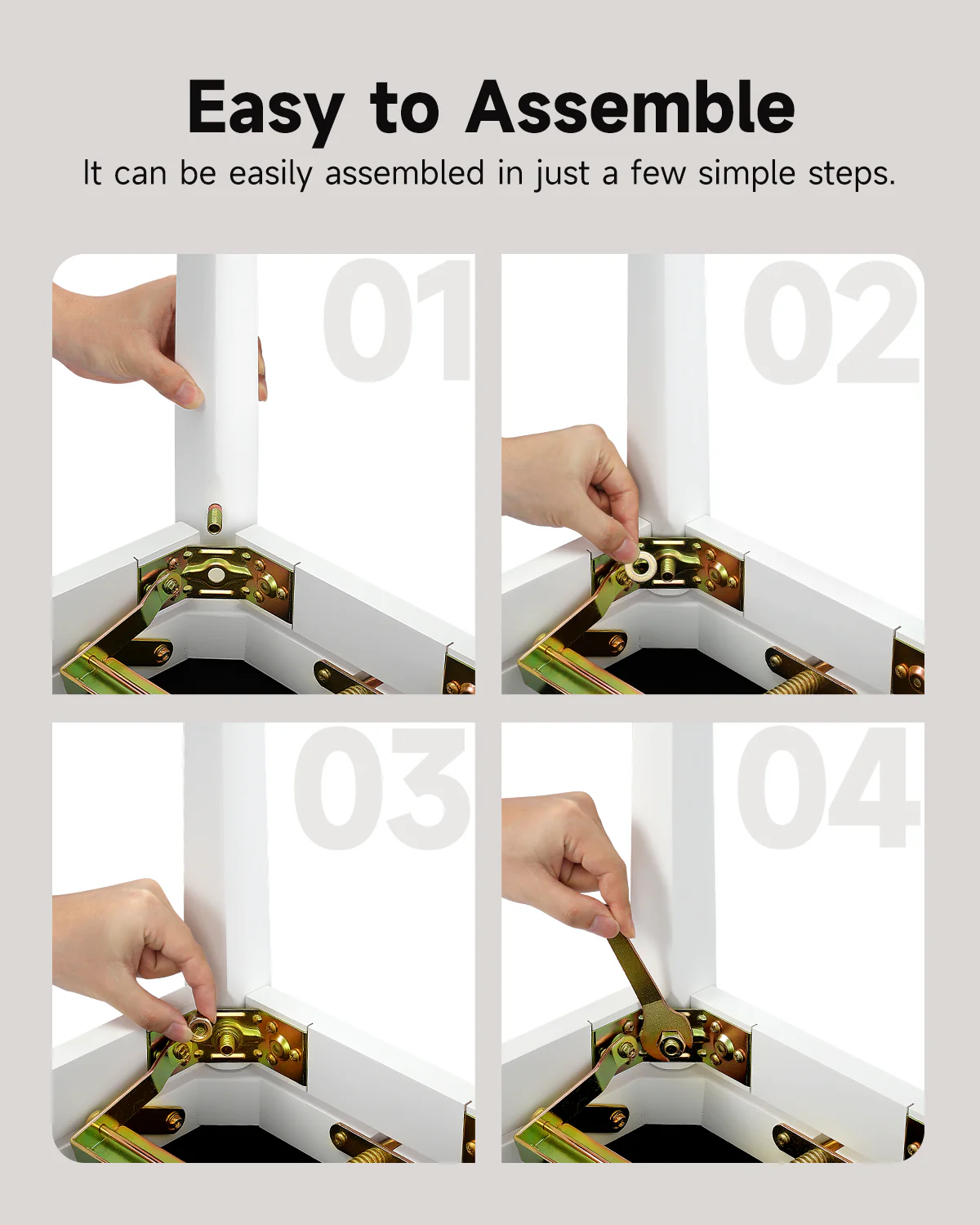 Donner Adjustable-Height Piano Bench White Matt - Image 8