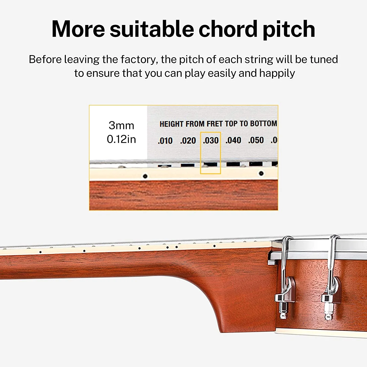 Donner DBU-200 4-String Banjolele 23 Inch - Image 4