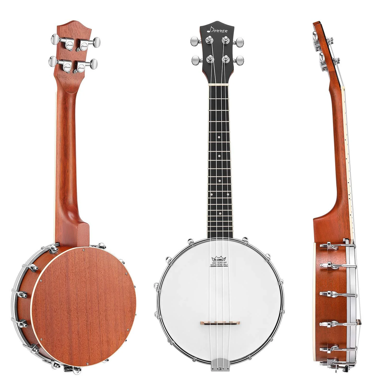 Donner DBU-200 4-String Banjolele 23 Inch - Image 8