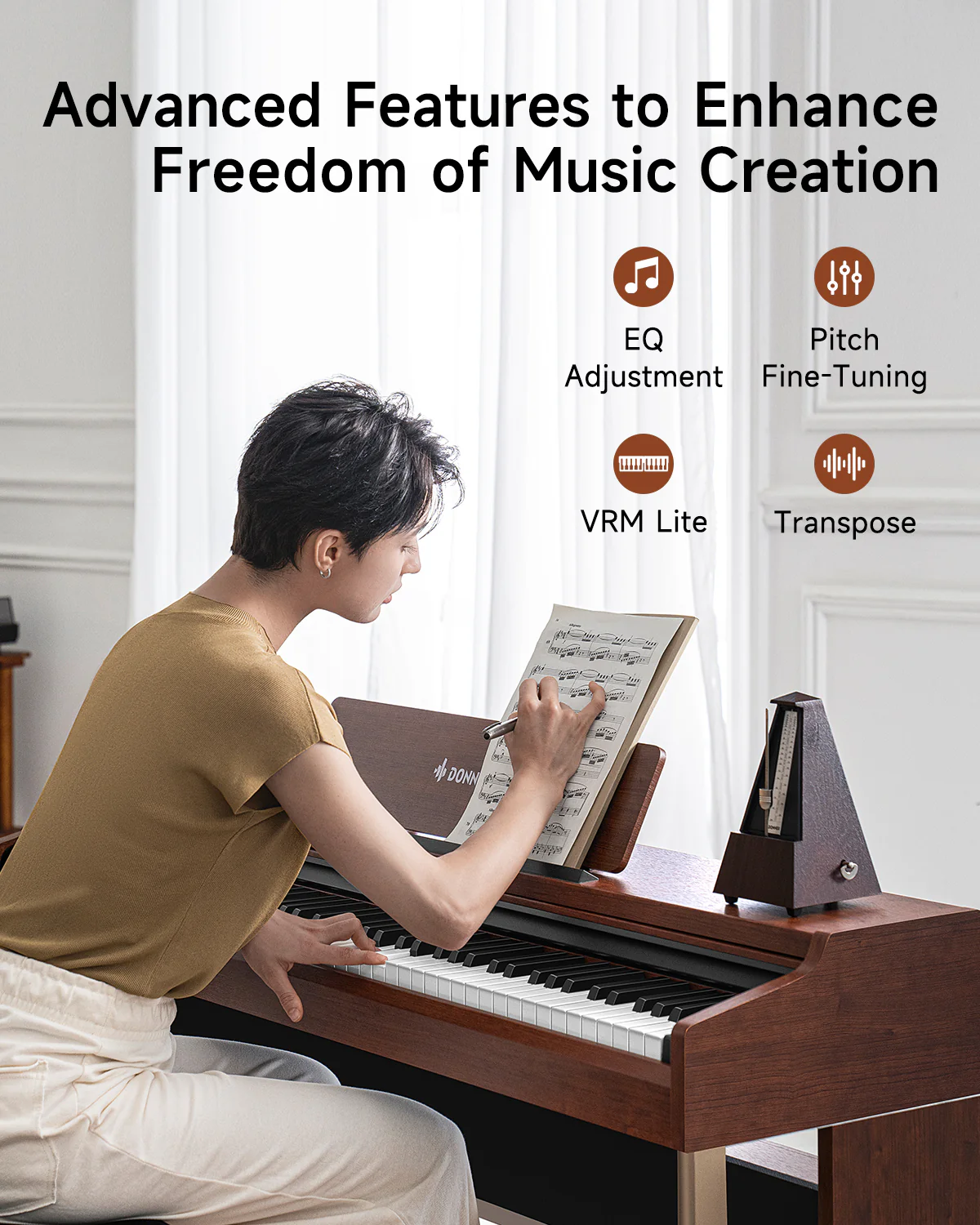 Donner DDP-200 PRO Hammer Keyboard Digital Piano - Image 21