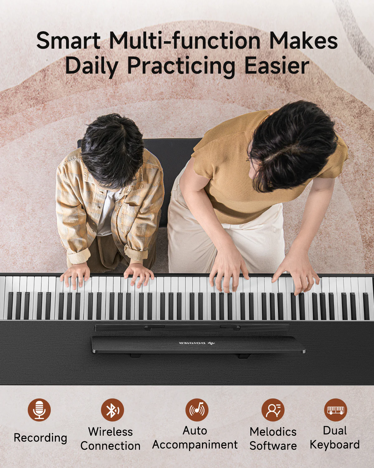 Donner DDP-200 PRO Hammer Keyboard Digital Piano - Image 9