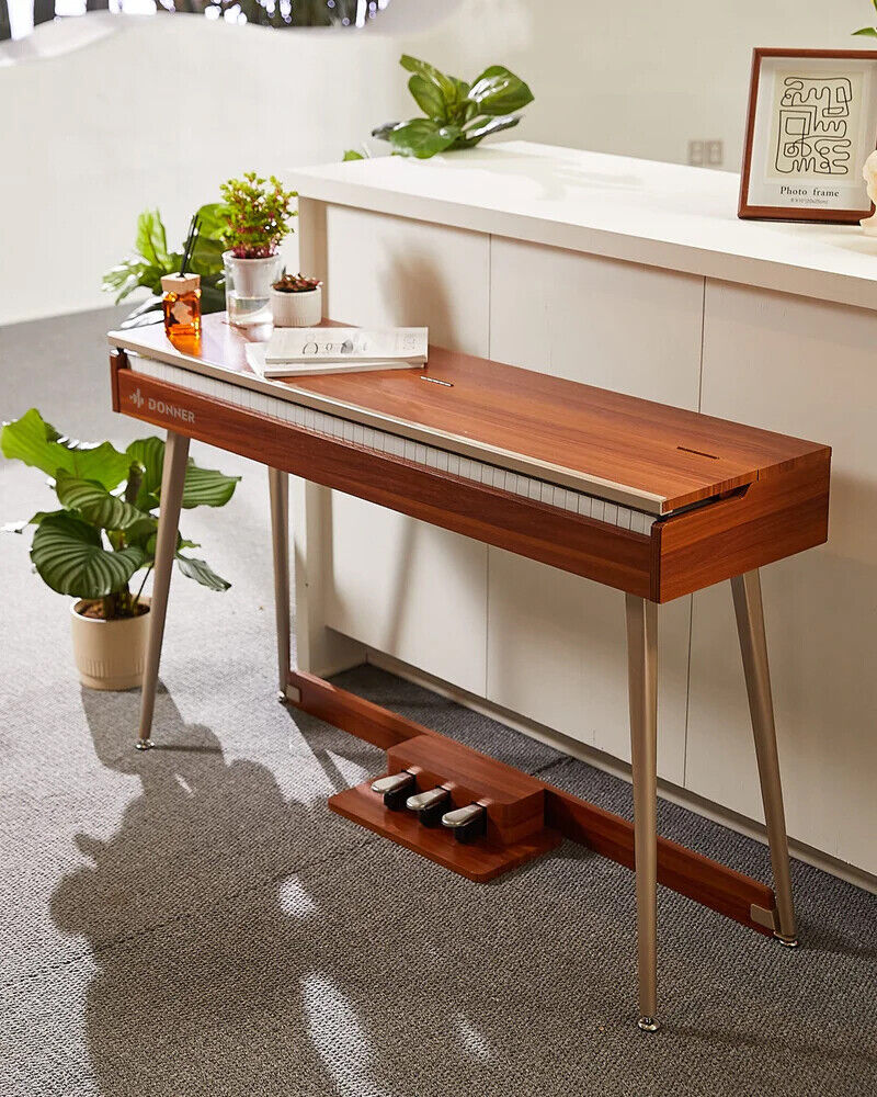 Donner DDP-80 PLUS Wooden Upright Digital Keyboard Piano - Image 12