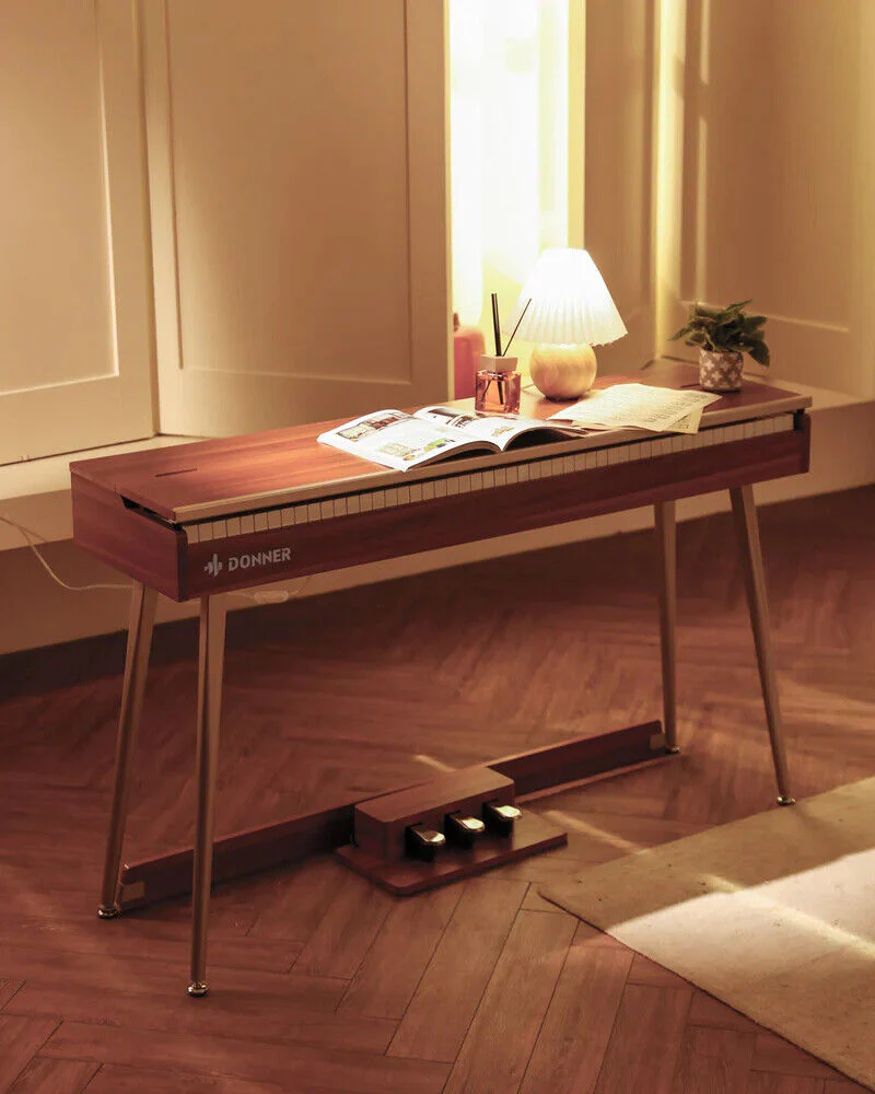 Donner DDP-80 PLUS Wooden Upright Digital Keyboard Piano - Image 14