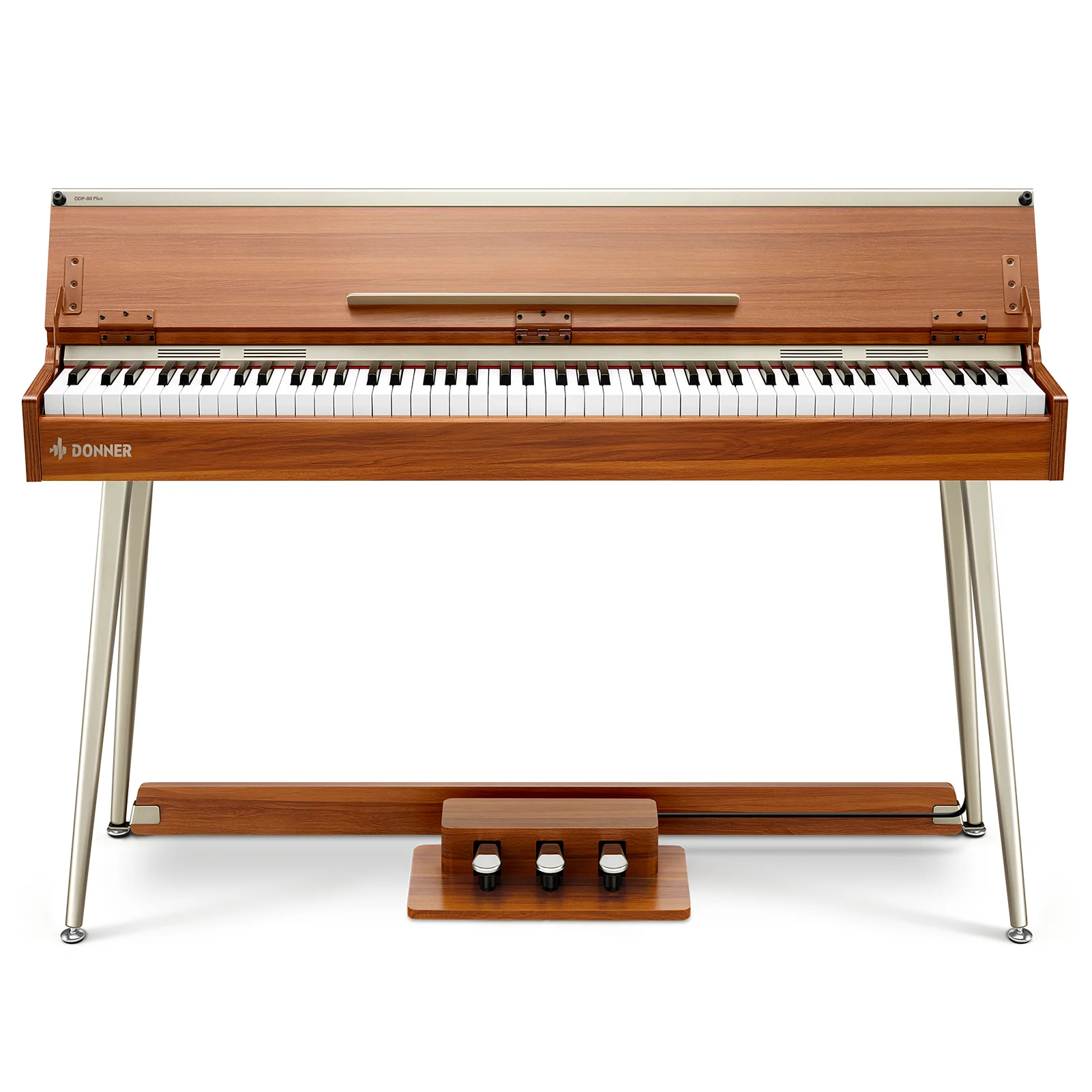 Donner DDP-80 PLUS Wooden Upright Digital Keyboard Piano - Image 3