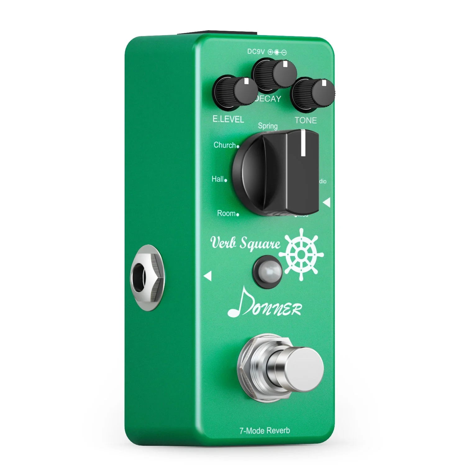 Donner Verb Square Reverb Pedal Time Effect with 7 Reverb Modes - Image 3