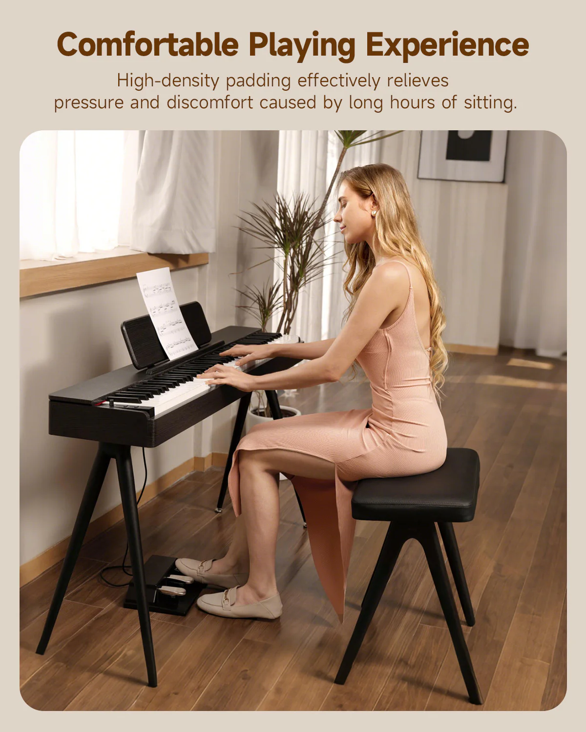 Donner DKB-100 Home Style Piano Bench - Image 6