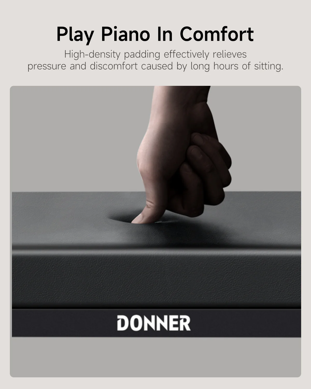 Donner DKB-200 Scandinavian Style Piano Bench - Image 8