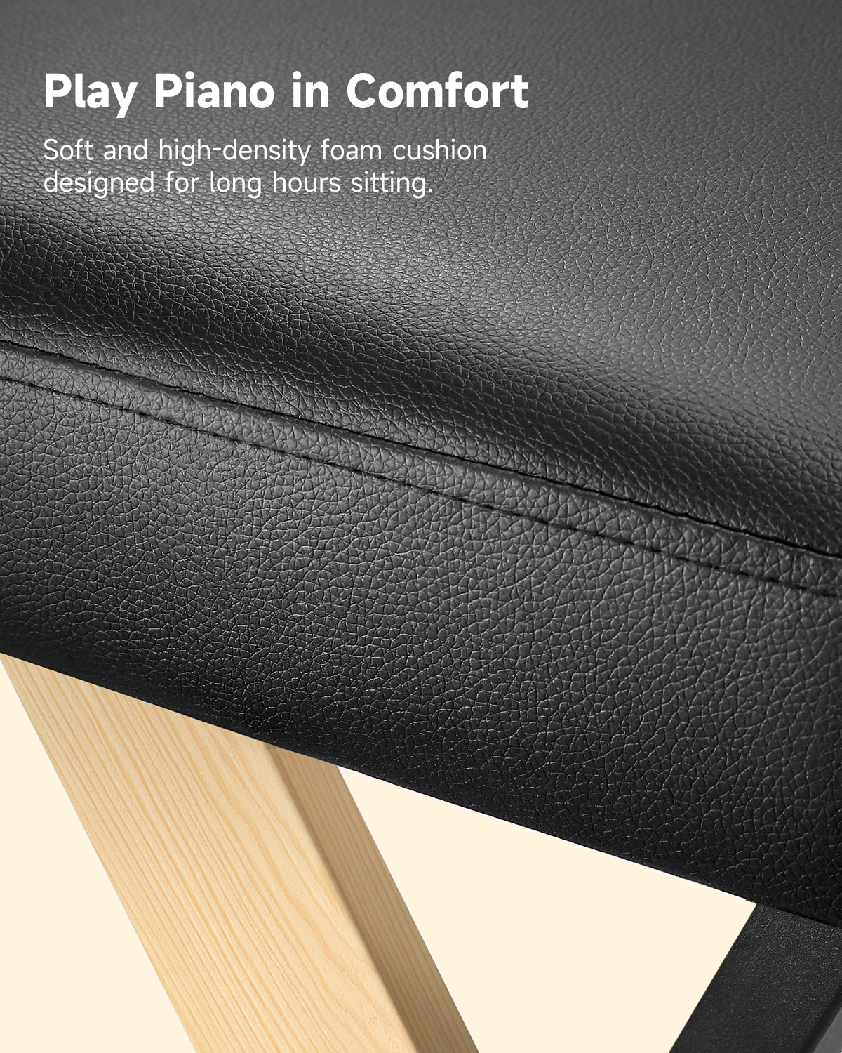 Donner DKB-300 Thick Padded Piano Bench - Image 10