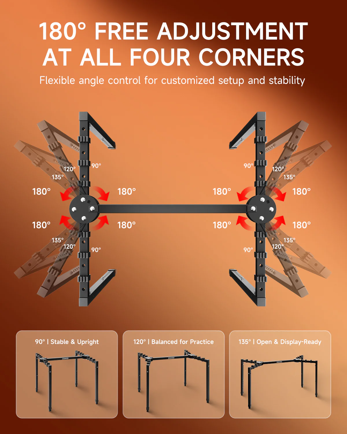 Donner DKS-200 Heavy Duty Keyboard Stand - Image 3