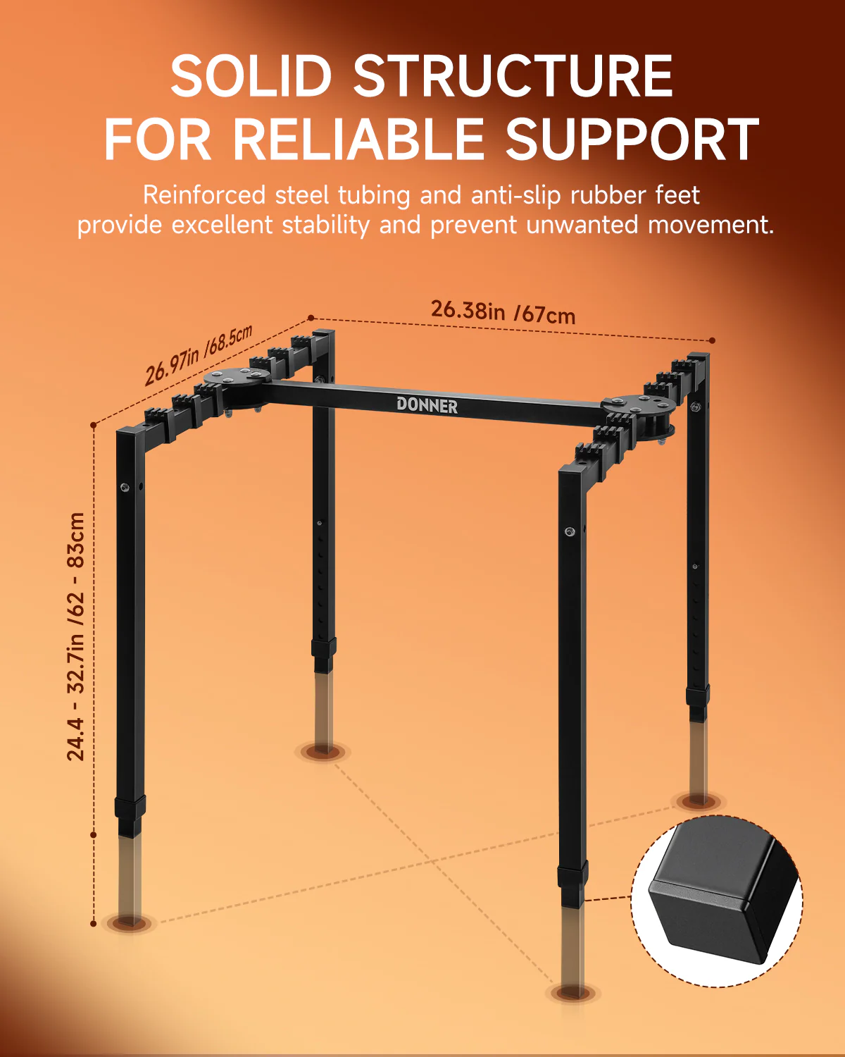 Donner DKS-200 Heavy Duty Keyboard Stand - Image 6