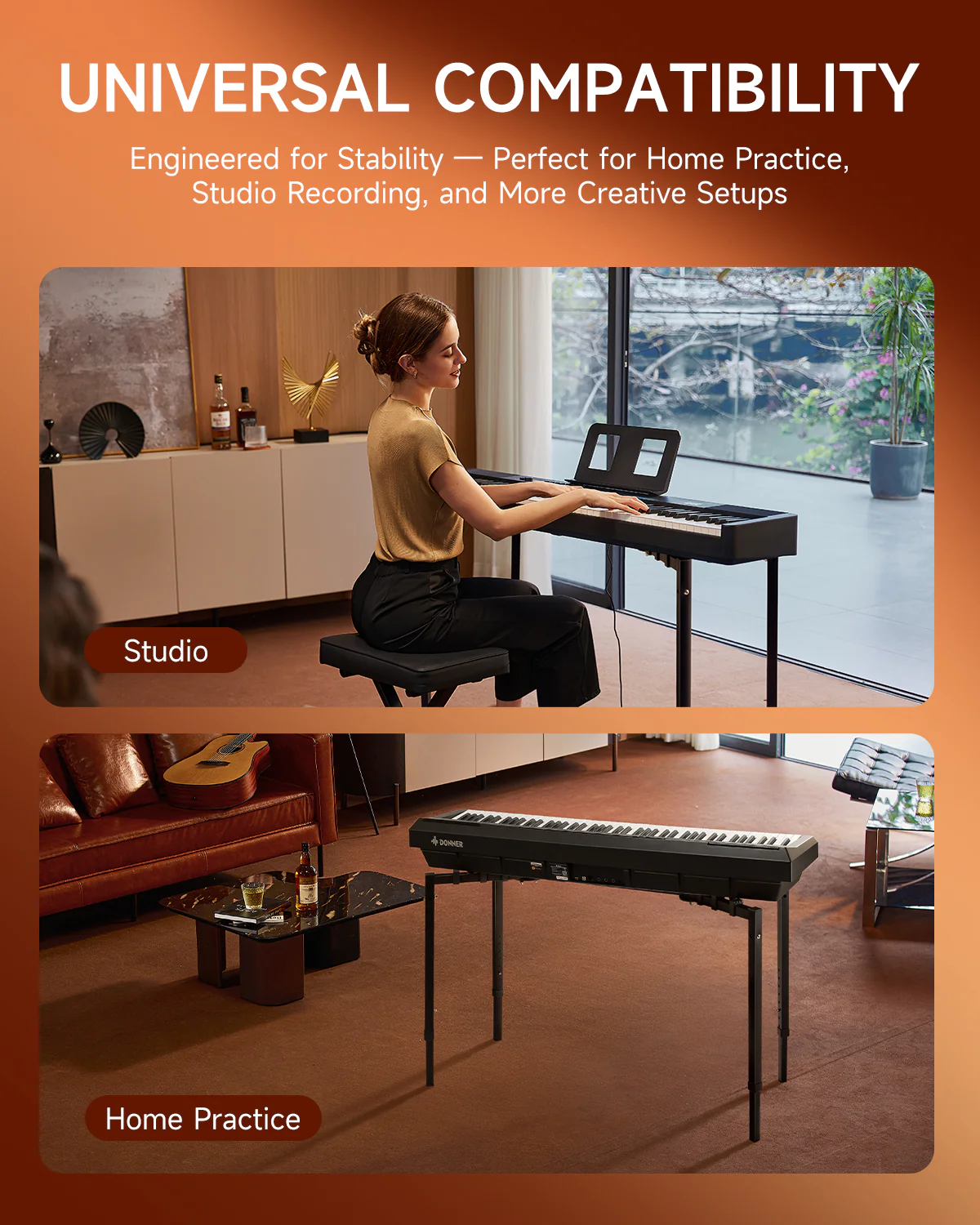 Donner DKS-200 Heavy Duty Keyboard Stand - Image 7