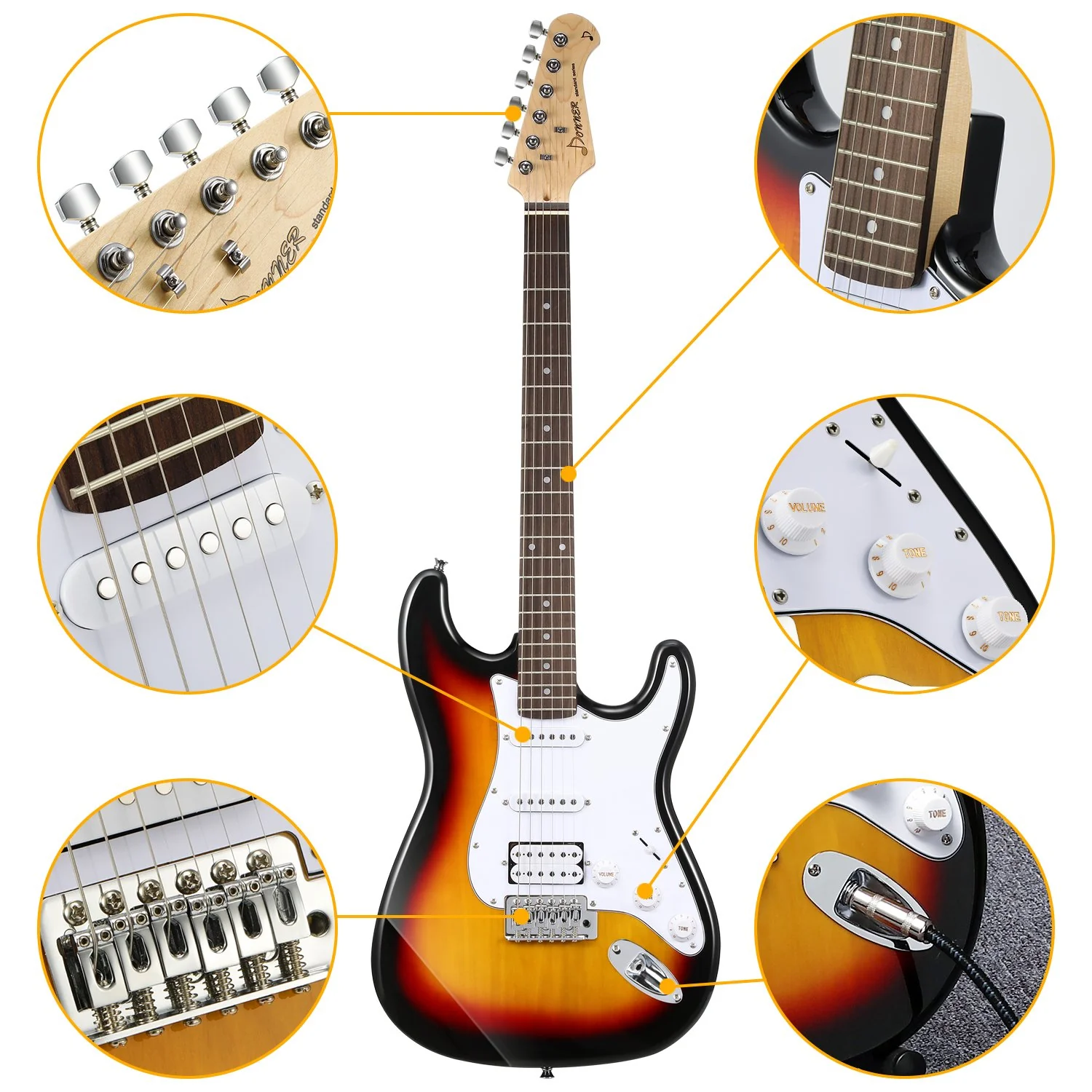 Donner DST-100 Electric Guitar Kit - Image 17