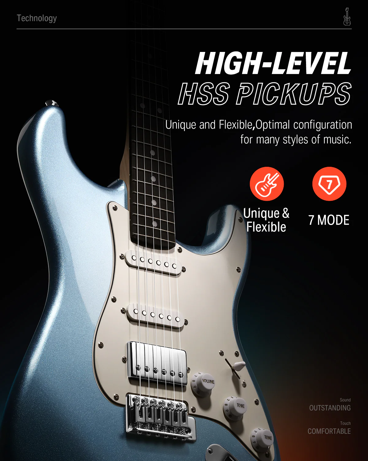 Donner DST-152 ST Electric Guitar Kit - Image 17