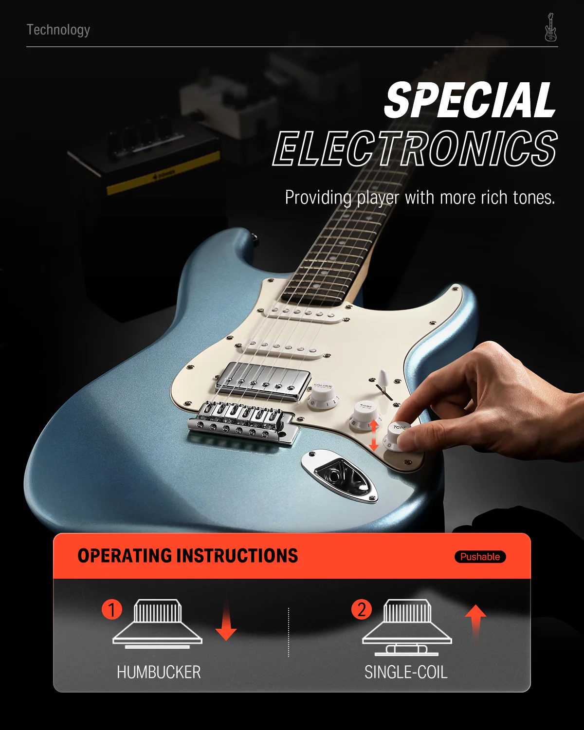 Donner DST-152 ST Electric Guitar Kit - Image 18
