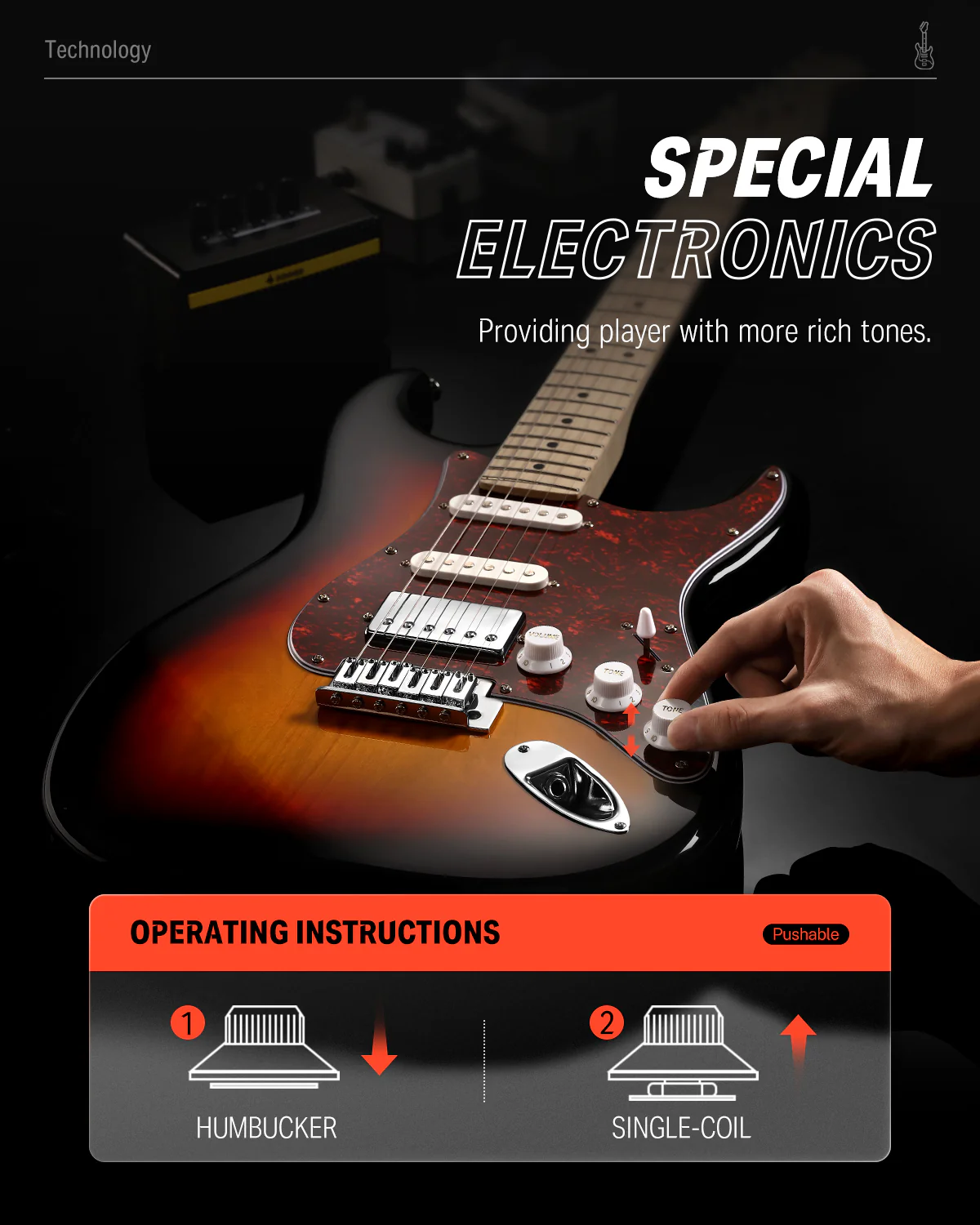 Donner DST-152 ST Electric Guitar Kit - Image 9