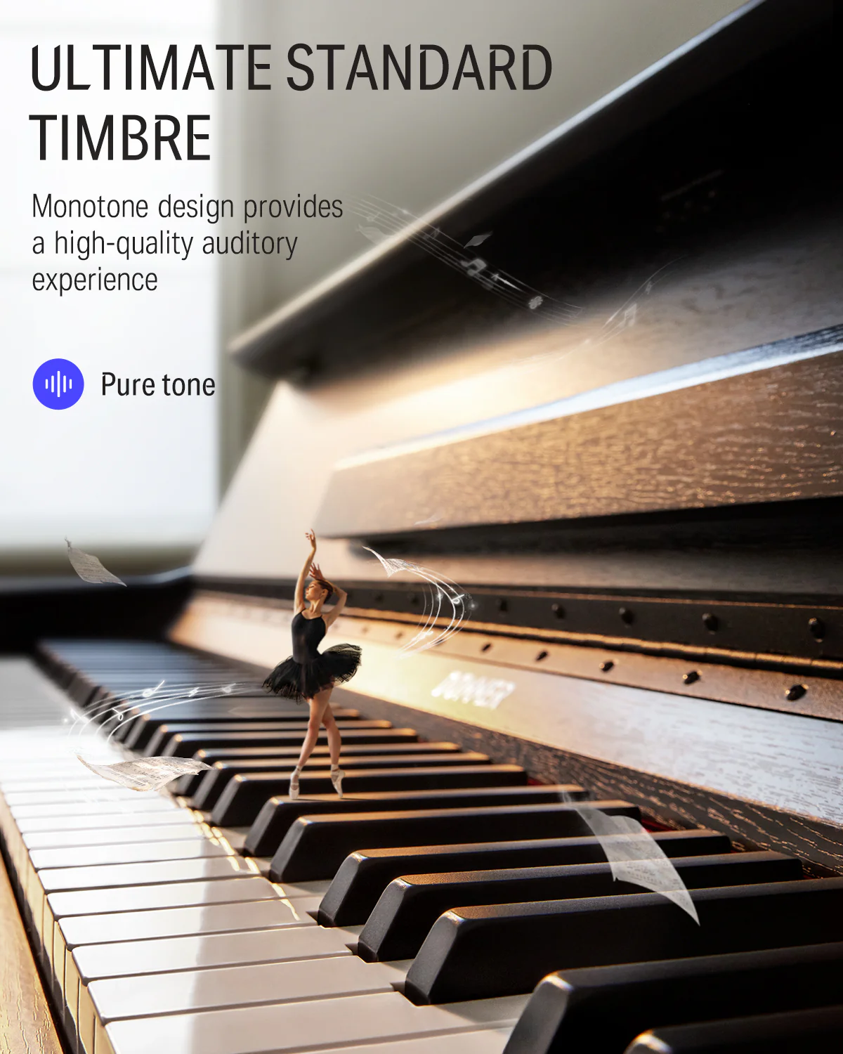 Donner DDP-90 Upright Digital Piano with Flip Cover - Image 13