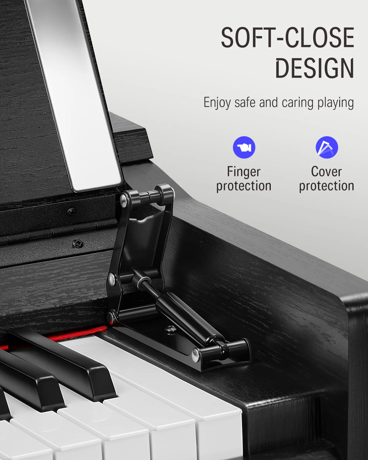 Donner DDP-90 Upright Digital Piano with Flip Cover - Image 8