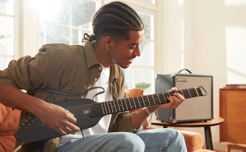 Donner HUSH™ I Acoustic-Electric Travel Guitar - Image 20