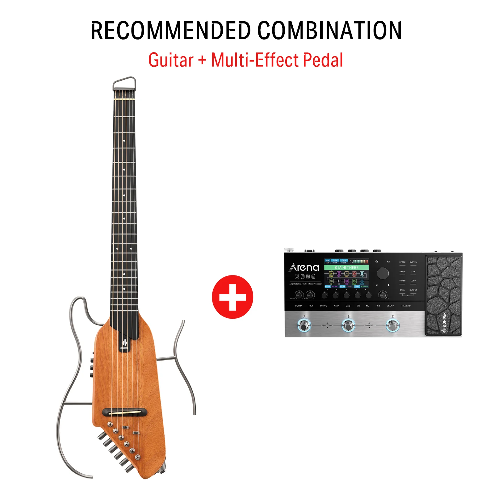 Donner HUSH™ I Acoustic-Electric Travel Guitar - Image 6