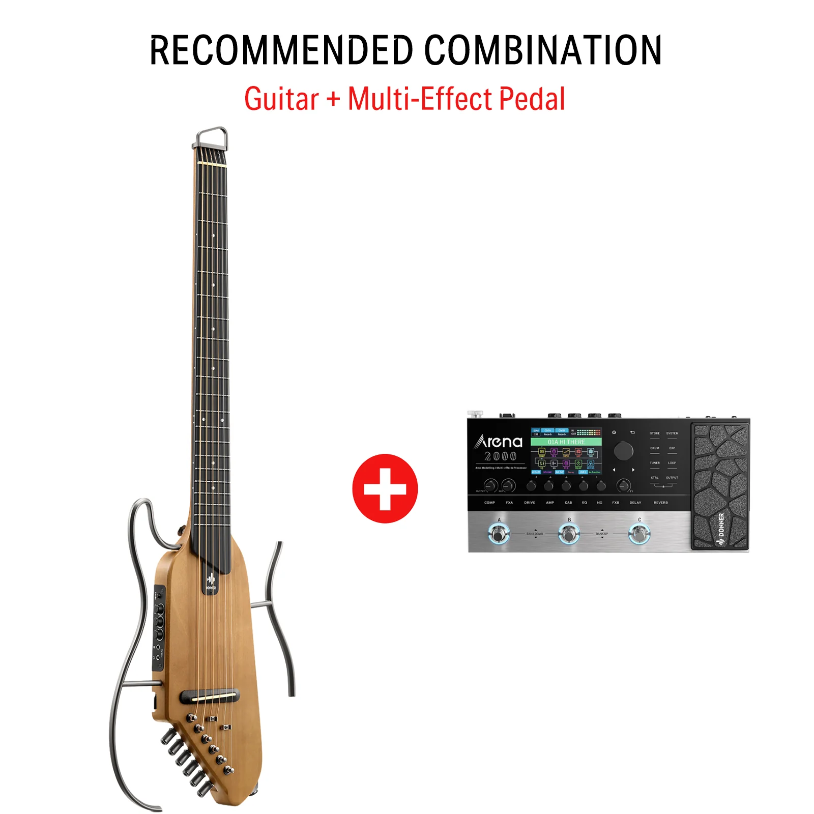 Donner HUSH™ I Acoustic-Electric Travel Guitar - Image 7