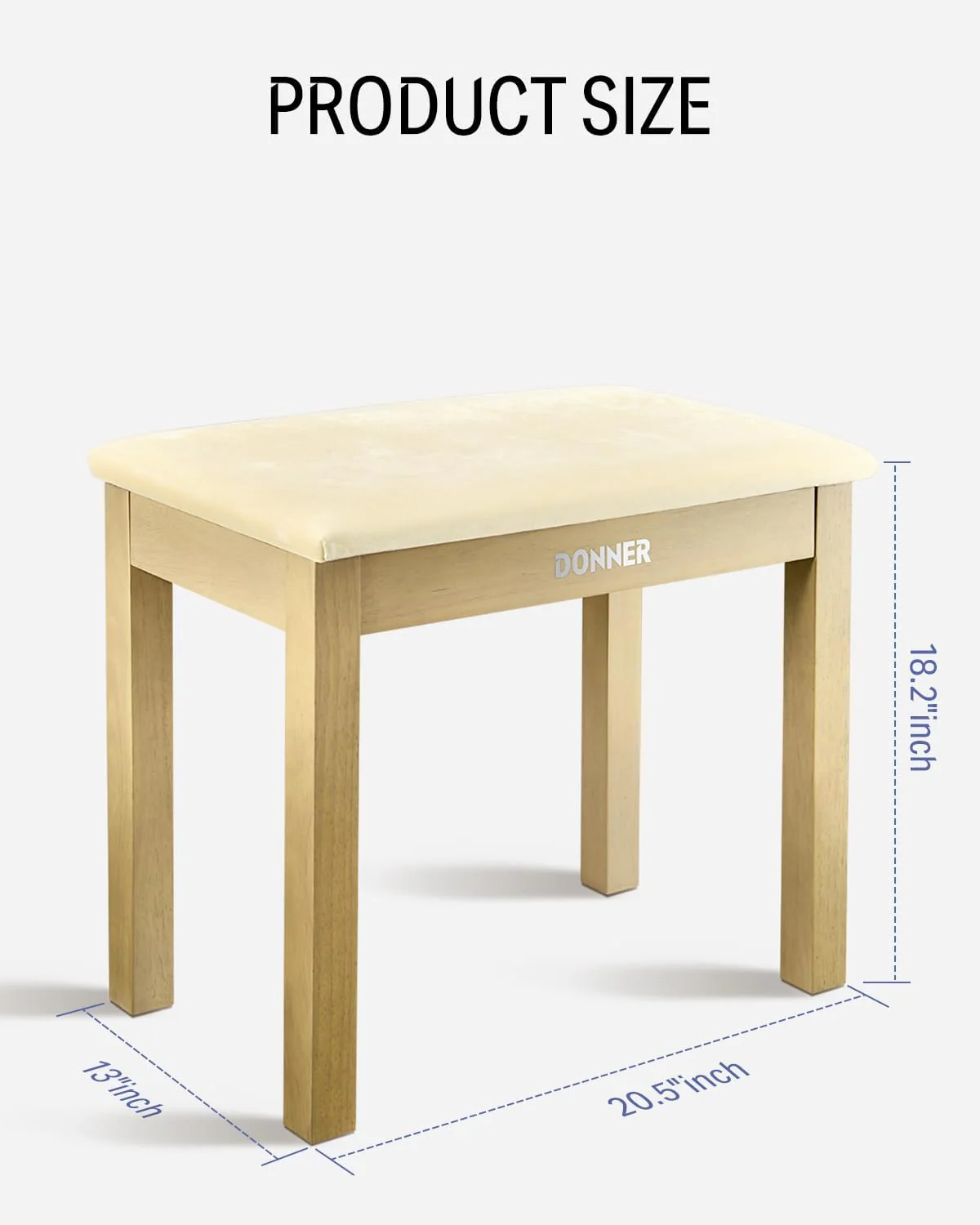 Donner DKB-10 Piano Bench w/Storage - Image 3