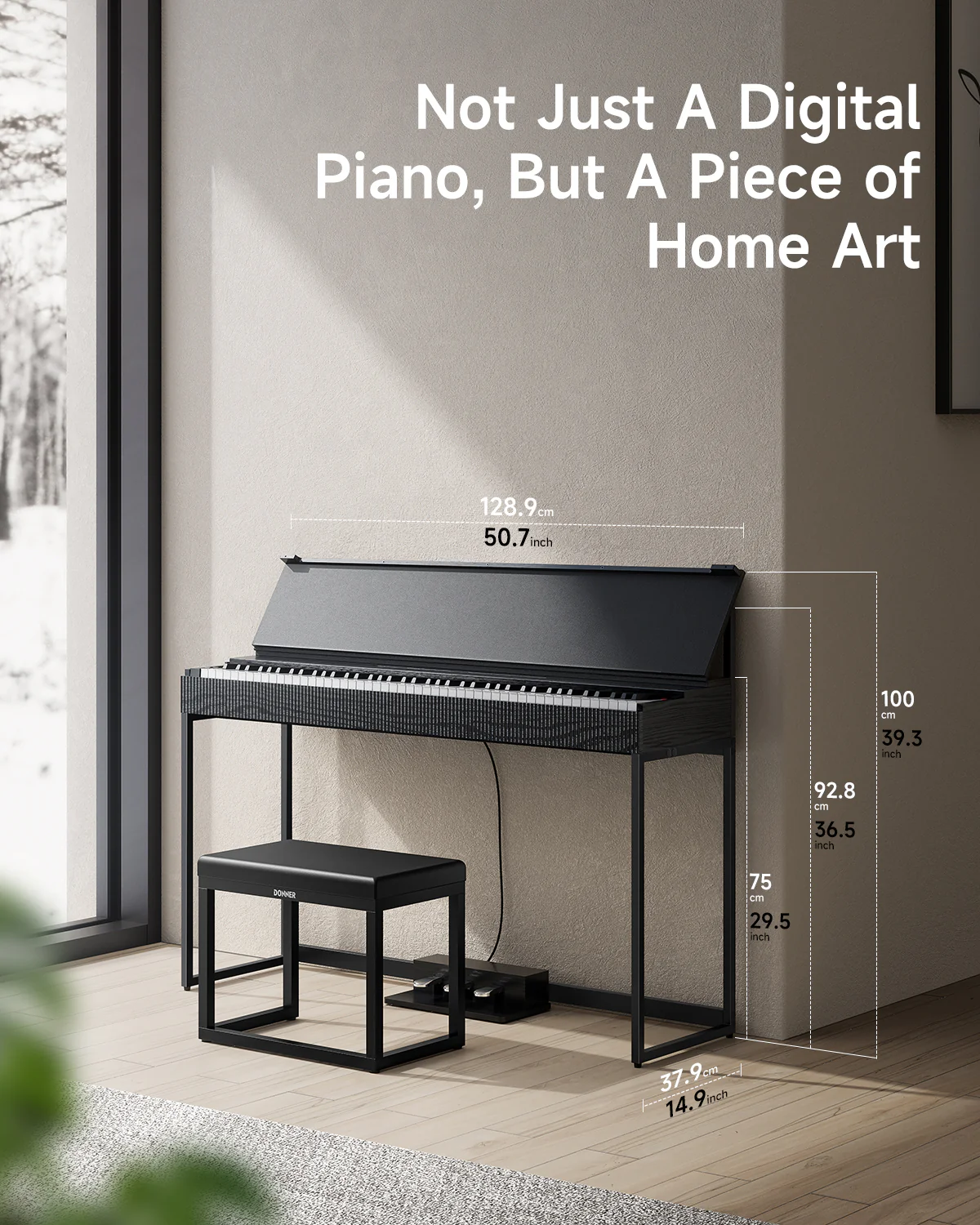Donner OURA™ S300 Stylish Digital Piano Keyboard - Image 13
