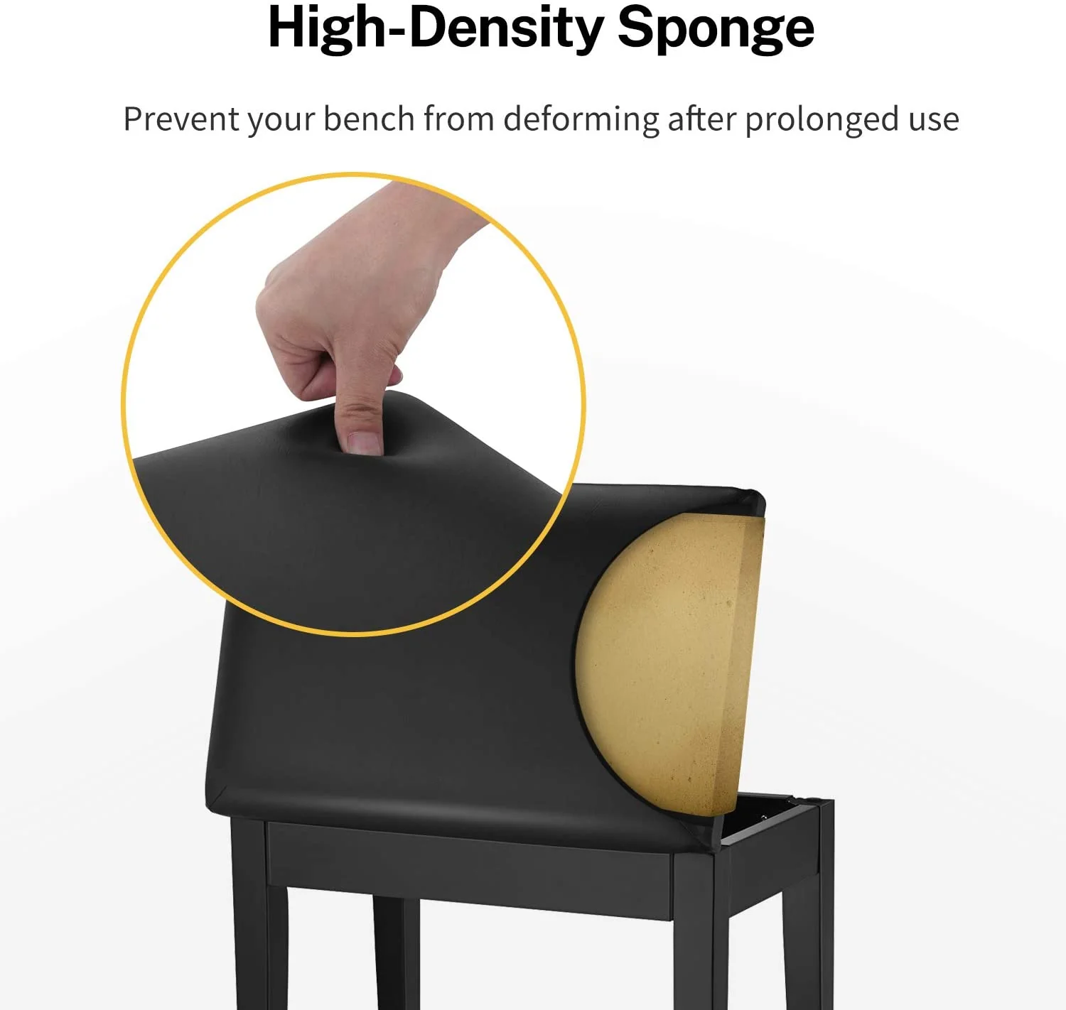 Donner DKB-10 Piano Bench w/Storage - Image 4