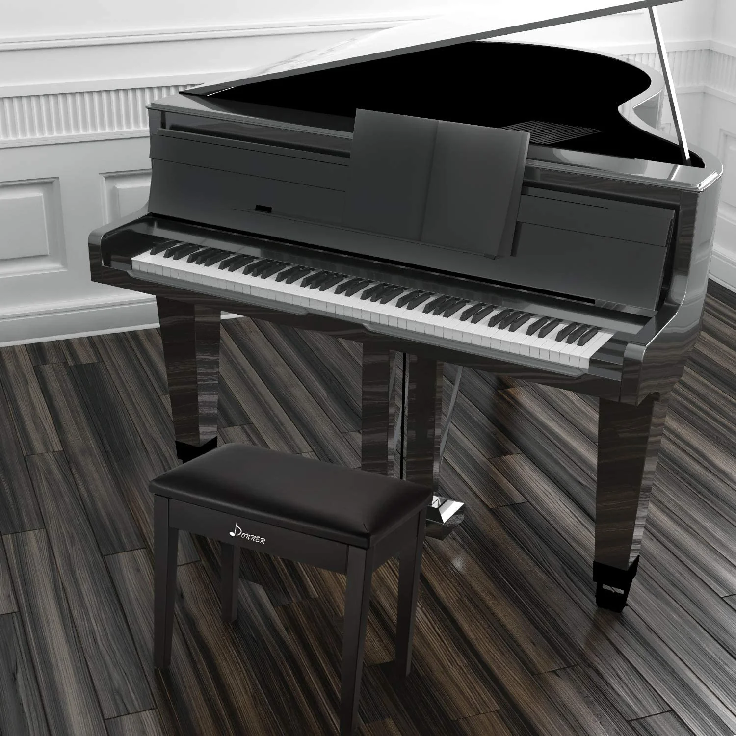Donner DKB-10 Piano Bench w/Storage - Image 7