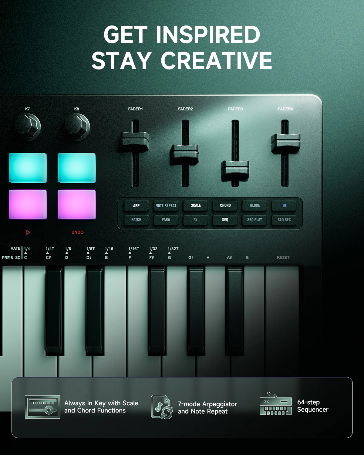 Donner Starrykey-37 Play Midi Controller - Image 9