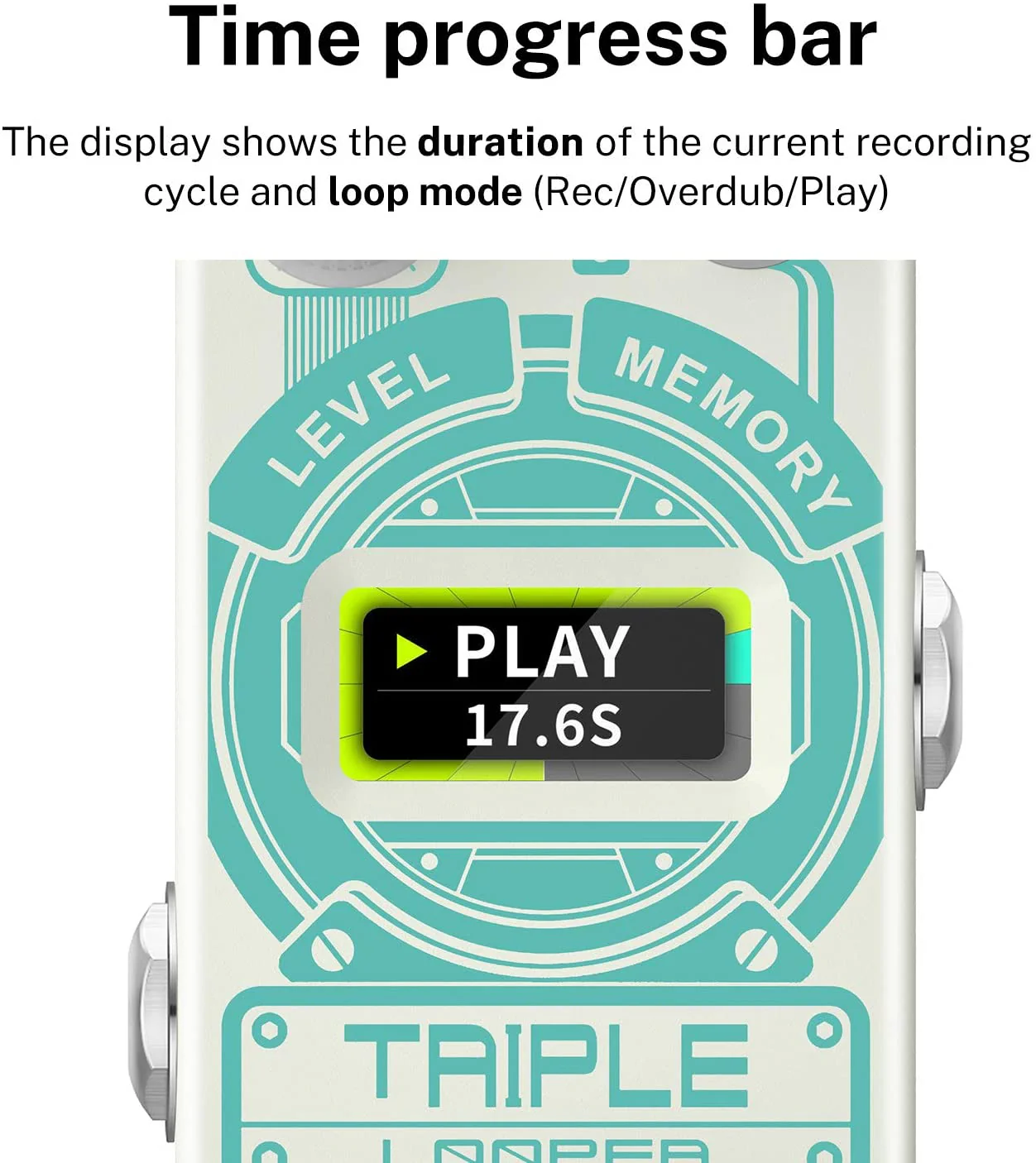 Donner Triple Looper Guitar Pedal - Image 4