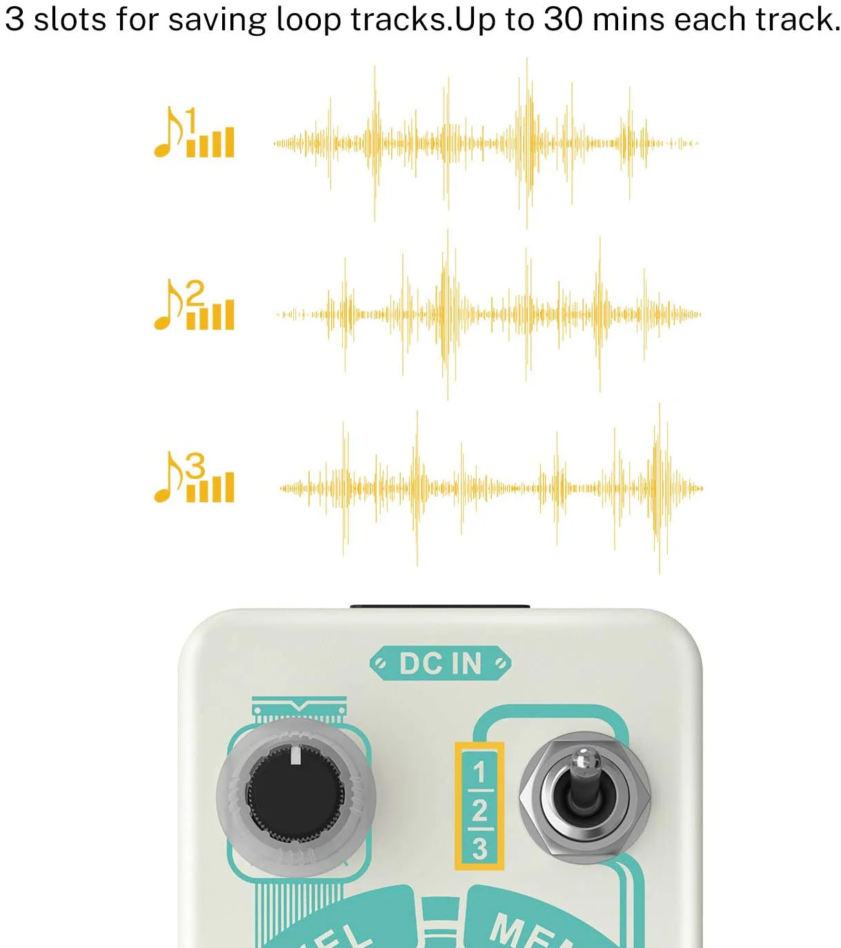 Donner Triple Looper Guitar Pedal - Image 6