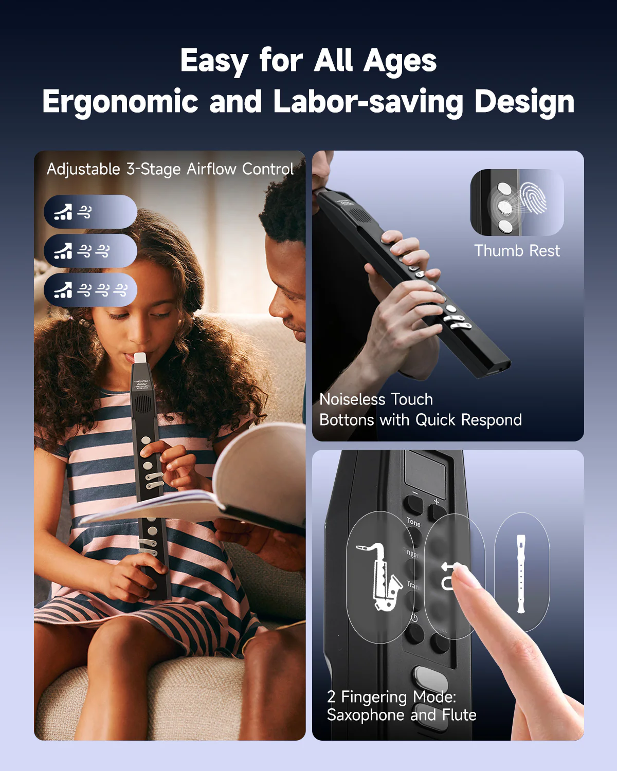 Eastar EDA-100 Digital Aerophone Electronic Blowpipe - Image 7